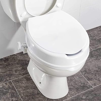 Siège de toilette surélevé nrs healthcare linton plus avec couvercle 10