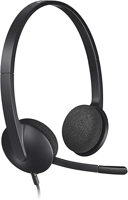 Casque usb logitech 981-000507 h340 - câble de 6 pieds