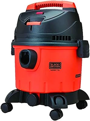 Aspirateur traîneau eau et poussière black+decker 15 l 1 400 w, orange