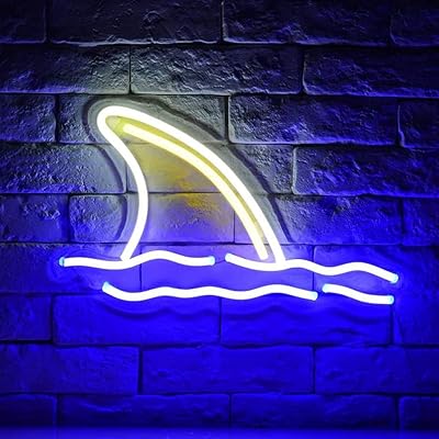 Enseignes au néon à aileron de requin led lumière créative brillante