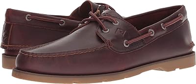 حذاء sperry top-sider leeward 2-eye cross lace chamray navy boat pour hommes
