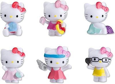 6 pièces figurines de chat mignon ensemble de jouets figurines de chat décorations
