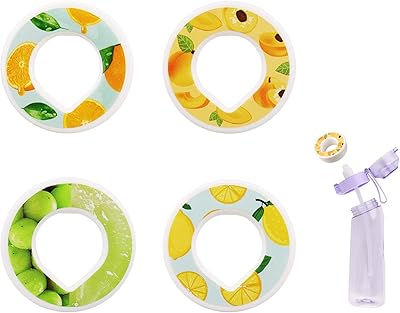 Bouteille d'eau aromatisée de 650 ml avec 4 dosettes de parfum, bouteille d'eau
