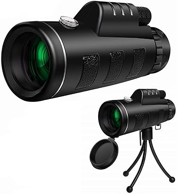 Télescope monoculaire de vision nocturne hd 40x60 avec trépied à clip pour téléphone