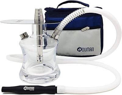 Le meilleur narguilé de voyage en verre n2 d'oduman avec un sac