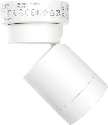 Ikea nymane plafonnier réglable simple, blanc, gu10 fit, 004.247.87