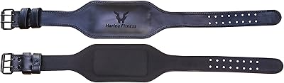 Ceinture d'haltérophilie en cuir de luxe harley fitness