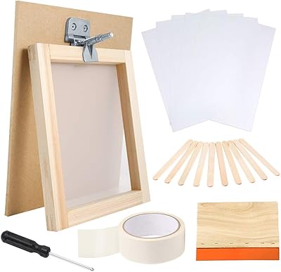 Le kit de sérigraphie kaido pour débutant, 27 pièces, comprend un cadre