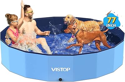Grande piscine portable pliable en plastique dur festup pour chiens, chats, enfants, animaux
