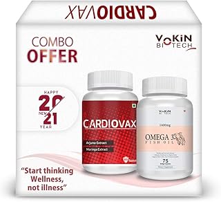 Fokine biotique natural cardiovax avec extrait d'arjuna et extrait de moringa (cardiofax 60 comprimés + huile de poisson oméga 3, paquet de 75 gélules). Diaytar Sénégal : Des promotions qui ont du sens