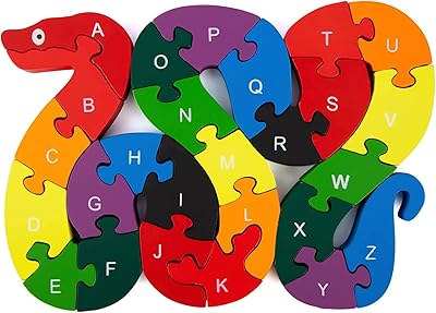 Puzzle en bois ameritar, blocs de construction en forme d'alphabet, blocs de construction