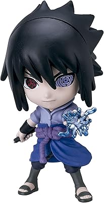 Bandai chibi masters sasuke uchiha anime figure | merch 8 cm