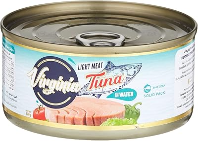 Thon à la viande légèrement ferme dans l'eau 170 grammes