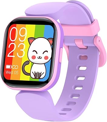 Montre intelligente exrp pour enfants pour filles et garçons tracker d'activité avec moniteur