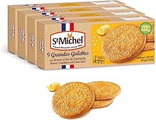 Sainte michel grandis galettes au beurre et sel marin 150 ml, fabriquées en france, paquet de 4 sans ogm total de 36 biscuits pur beurre. Simplifiez vos achats avec Diaytar, le e-commerce nouvelle génération