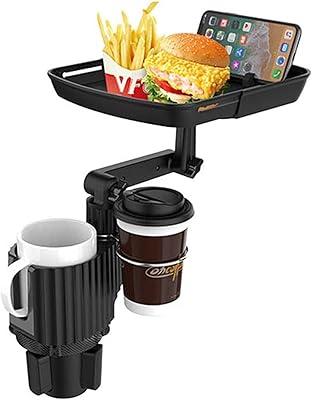 Porte-gobelet et porte-boissons de voiture multifonction 2 en 1 plateau alimentaire