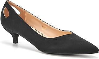 Govdaeor femmes bout pointu découpé chaussures à talons chaton dames sans lacet chaussures