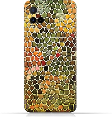 Coque mobile amc design tpu pour vivo y21 avec motif artistique en verre