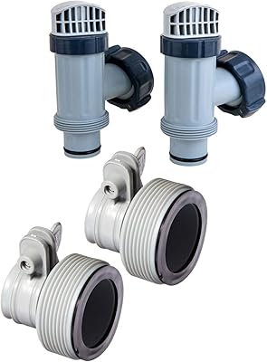 Valves de gonflage hors sol intex avec joints et écrous + adaptateurs