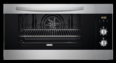 Four électrique zanussi avec grill, 7 programmes, inox 90 cm - zob9990x