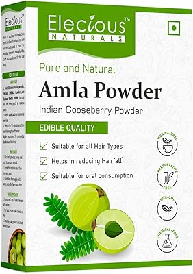 Poudre de groseille indienne ilish pour la croissance des cheveux d'amla (250 grammes)