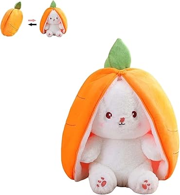 Jouets de poupée lapin jouet en peluche carotte avec fermeture