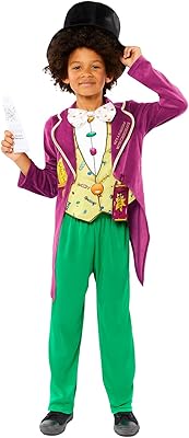 Déguisement roald dahl willy wonka sous licence officielle pour enfants par amscan, âge