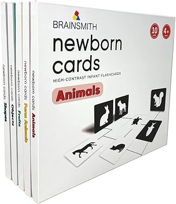 Cartes flash à contraste élevé bryn smith pour nouveau-nés et nourrissons