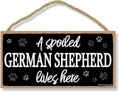 Panneau en bois pour chien de berger allemand, art mural, panneau de berger