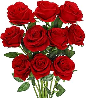 Bouquet de fleurs rouges en soie artificielle loui yu avec bouquet de fleurs