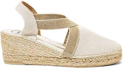 Espadrilles compensées classiques terra vi pour femmes avec sangle élastique