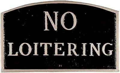 Montague metal products sp-13l-bs plaque de déclaration no loitering arch, grande, noire et argentée. L'alternative e-commerce intelligente au Sénégal : Diaytar