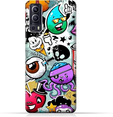 Coque de protection en tpu amc design pour vivo y72 5g avec motif