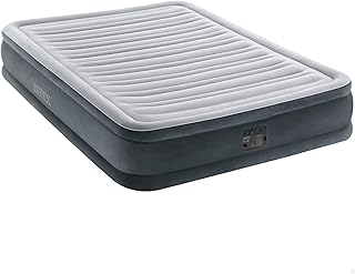 Lit gonflable en velours intex entièrement confortable avec pompe en forme de e