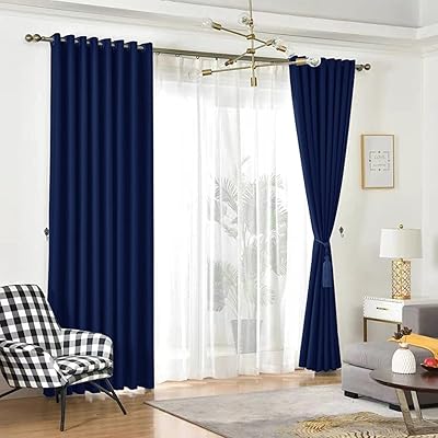 Rideau occultant pour chambre à coucher, ombrage thermique complet, rideaux de protection