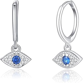 Petites boucles d'oreilles créoles pour femme, petites boucles d'oreilles avec breloque - étoile