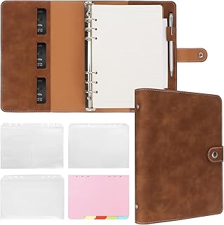 Cahier à feuilles mobiles fyy a5 couverture en cuir pu avec papier