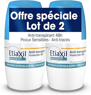 Etiaxil déodorant anti-transpirant 48h roll-on 2 x 50ml