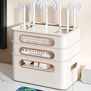 Boîte de rangement de routeur sans fil pour cordon multiprise, boîte de gestion