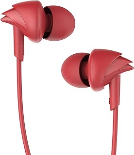 Écouteurs filaires passheads 100 pouces avec microphone (fury red)