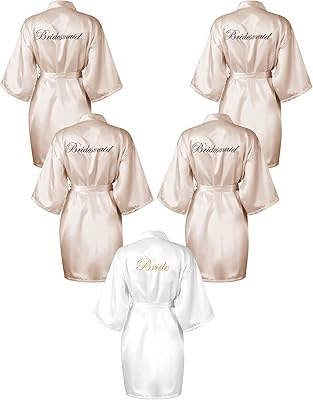 Ensemble de 5 pièces de robe kimono brodée pour enterrement de vie