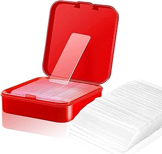 Jashgop 60 pièces de ruban adhésif double face transparent amovible avec boîte