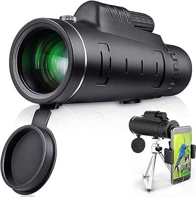 Télescope monoculaire cool baby 40x60 haute puissance hd avec support pour smartphone