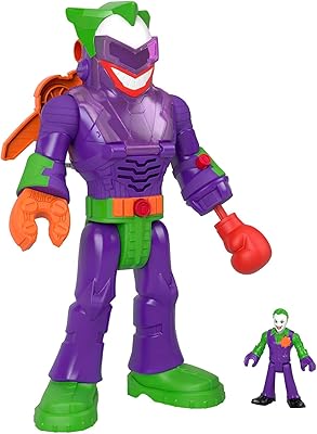 Fisher-price imaginext batman dc super friends toys, jouet robot lovebot de 12 pouces