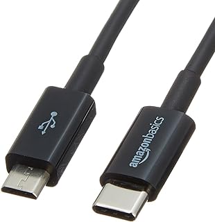 Câble de chargeur amazonbasics usb type-c vers micro-b 2.0, 3 pieds (0,9 mètres)