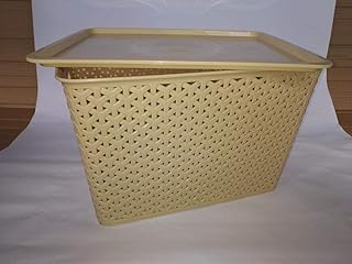 Paniers larges en plastique avec couvercle toto deals (1 pièce) (matériau : plastique