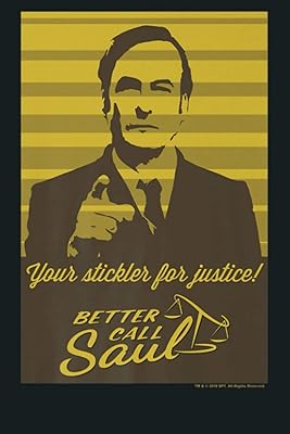 Mieux vaut appeler saul votre stickler pour la justice affiche rétro premium