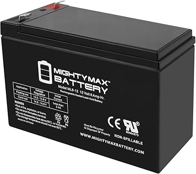 Batterie mighty max 12v 8ah et carte de commande d'alarme incendie pour produit