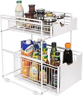 U-home organiseur de comptoir à épices tiroir de rangement épices en métal 2