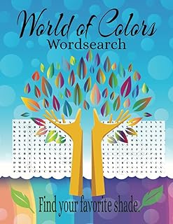 Livre de puzzles de recherche de mots le monde des couleurs pour tous